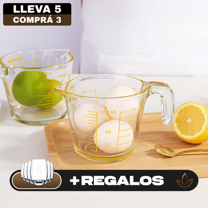 Jarra Medidora de Vidrio Multiuso SmartGlass con Filtro