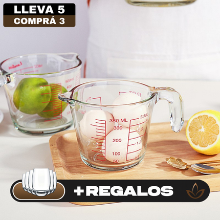 Jarra Medidora de Vidrio Multiuso SmartGlass con Filtro