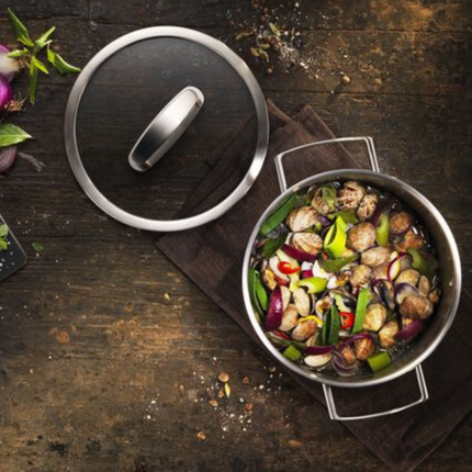 Olla Cocina Real en Acero Inoxidable Premium Antiadherente con Revestimiento Triplo