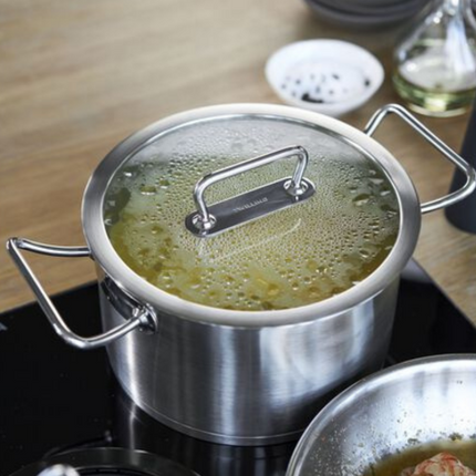 Olla Cocina Real en Acero Inoxidable Premium Antiadherente con Revestimiento Triplo