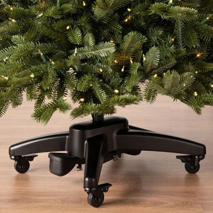Árbol de Navidad Verde Premium con Luces LED – Ramas Articuladas y Base Metálica con Ruedas