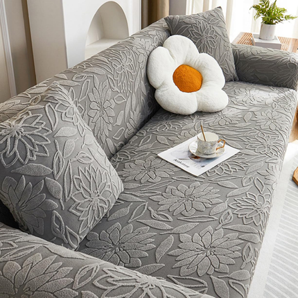 Funda para Sofá Floral en Poliéster y Elastano