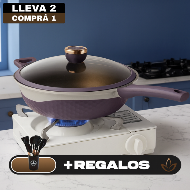 Sartén Antiadherente Premium con Revestimiento Duradero, Cocción Uniforme y Limpieza Fácil