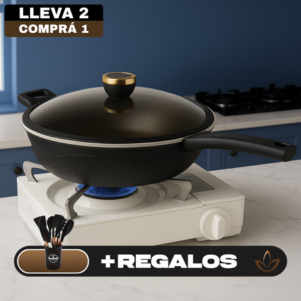 Sartén Antiadherente Premium con Revestimiento Duradero, Cocción Uniforme y Limpieza Fácil