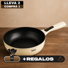 Sartén Eléctrica Multifuncional Antiadherente con Calentamiento Rápido y Regulación de Temperatura