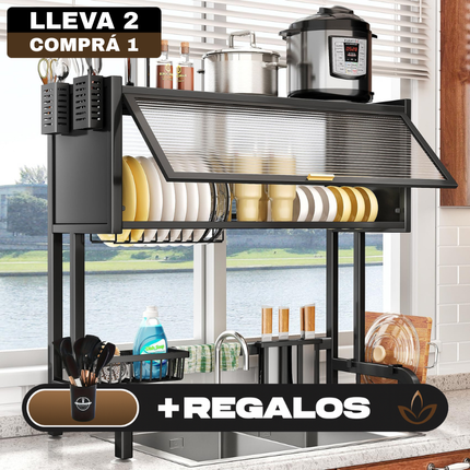 Organizador de Cocina Multifuncional en Acero Inoxidable