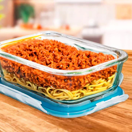 Set de Recipientes Herméticos de Vidrio Templado